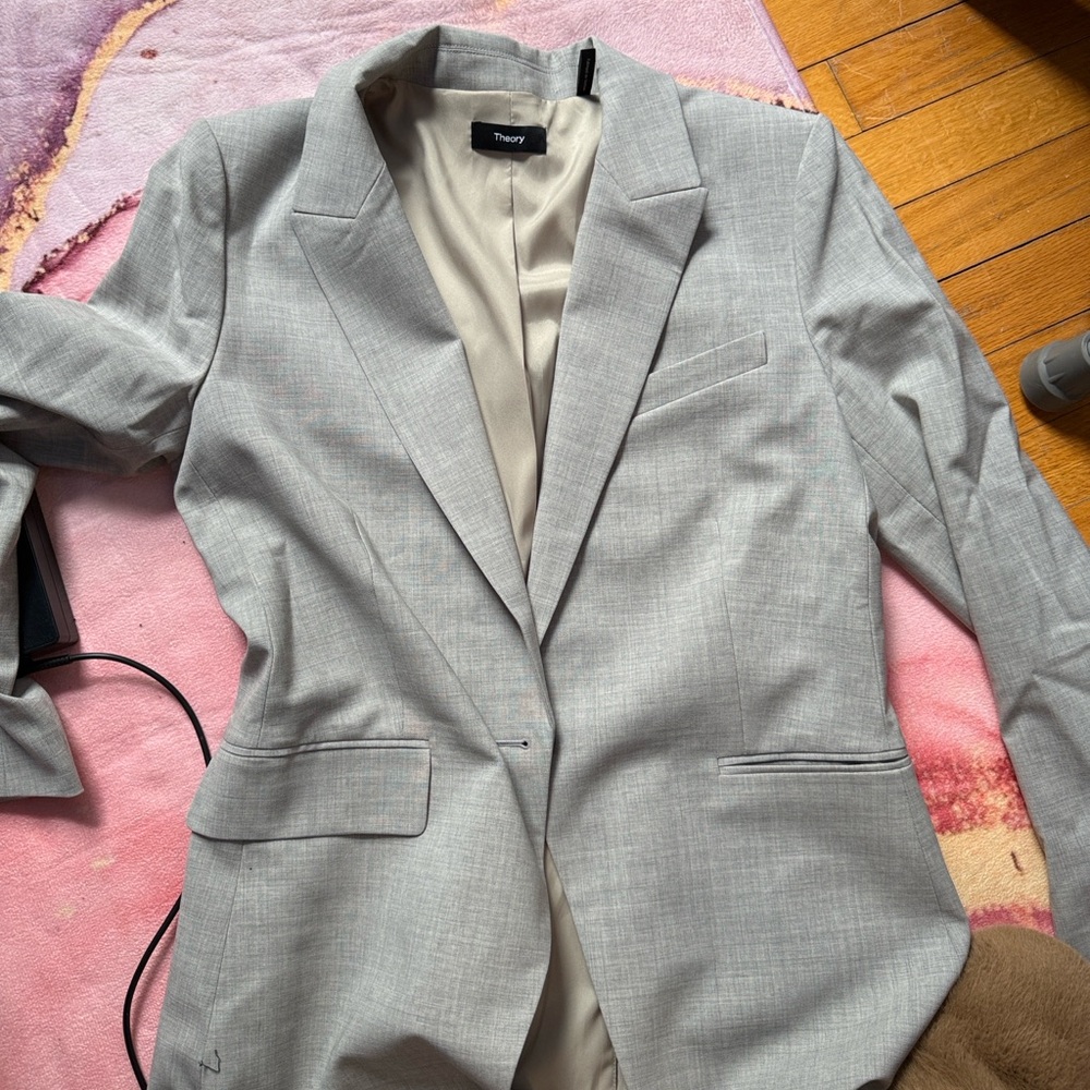 Theory Light Gray Blazer